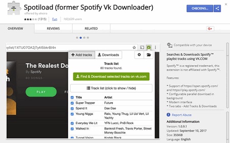 Use SpotiLoad para baixar músicas do Spotify
