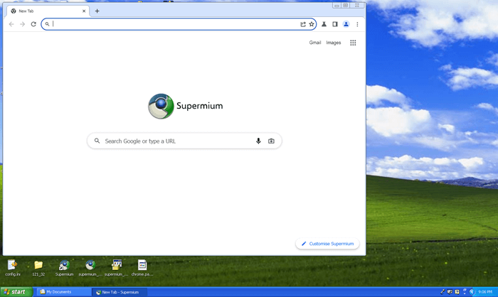 Run Supermium on Windows XP