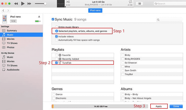 Sync Apple Music to iPod Nano