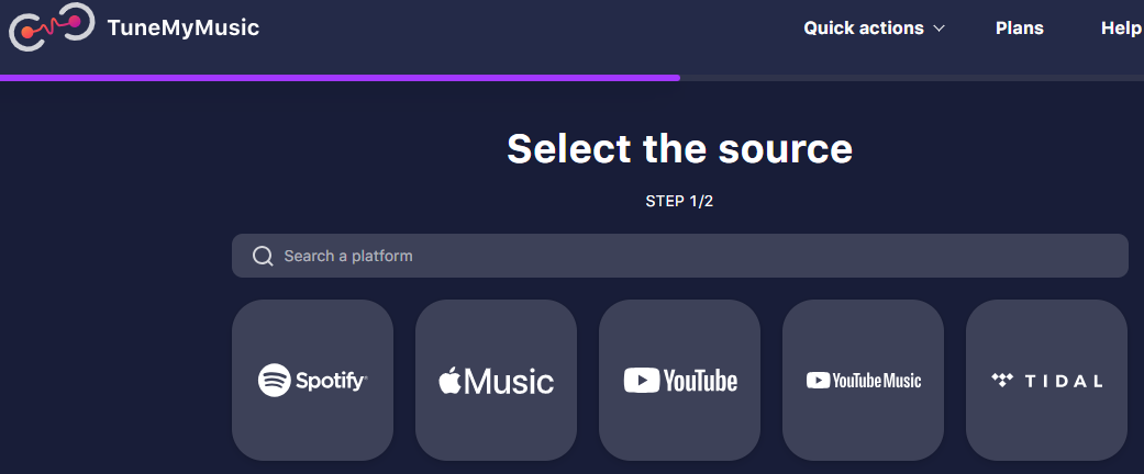 Select Spotify as Source